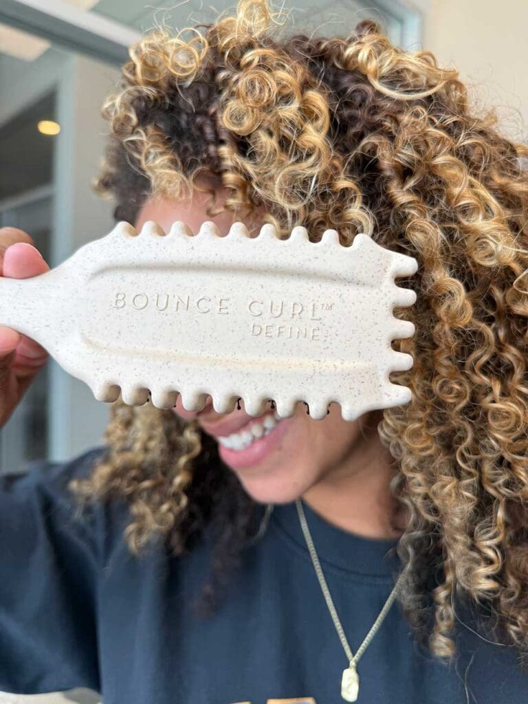 how to style curly hair on wash day