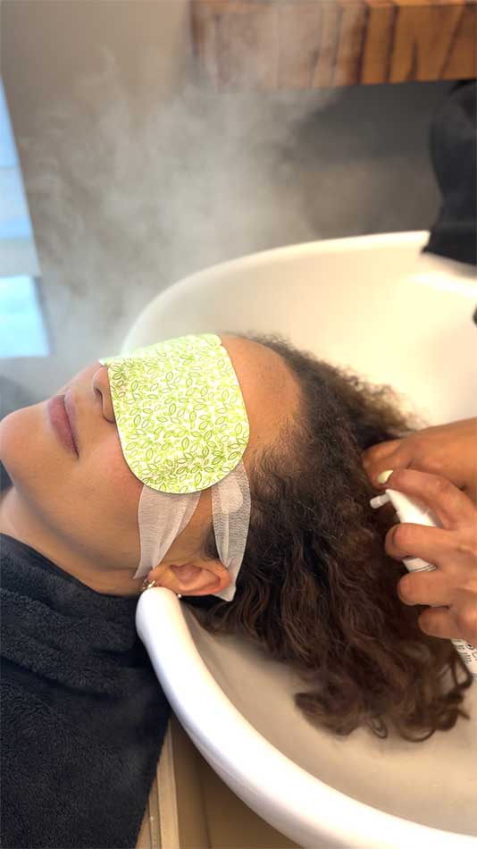 curly hair detox and scalp treatment